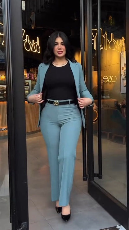 Fato Turquesa Elegante